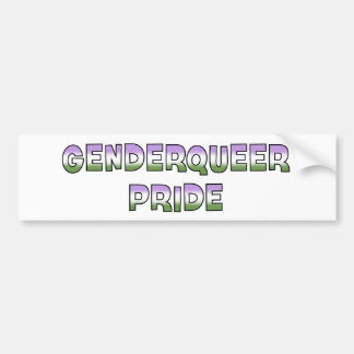 Genderqueer Pride Bumpersticker
