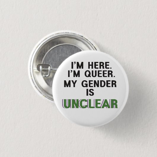 Genderqueer Pride - Button (Voorkant /achterkant)