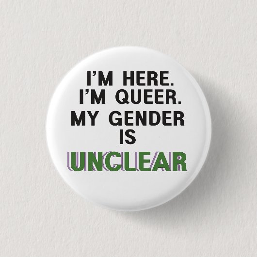 Genderqueer Pride - Button (Voorkant)