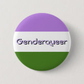 Genderqueer Pride Button (Voorkant)