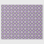 Genderqueer pride colors / purple flower cadeaupapier (Vlak)