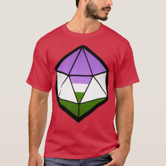Genderqueer Pride D20 T-shirt