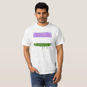 GENDERQUEER PRIDE DISTRESSED DESIGN T-SHIRT (Voorkant volledig)