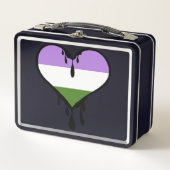 Genderqueer Pride Dripping Heart (Voorkant)