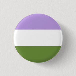Genderqueer Pride Flag Badge Ronde Button 3,2 Cm