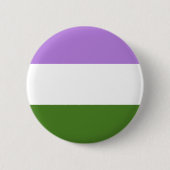 Genderqueer Pride Flag Button (Voorkant)