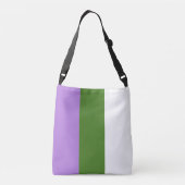 Genderqueer Pride Flag Crossbody Tas (Achterkant)