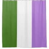 Genderqueer Pride Flag Douchegordijn (Voorkant)