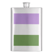 Genderqueer Pride Flag Flacon (Voorkant)