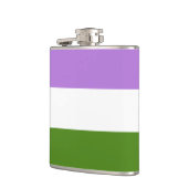 Genderqueer Pride flag Flask Heupfles (Links)