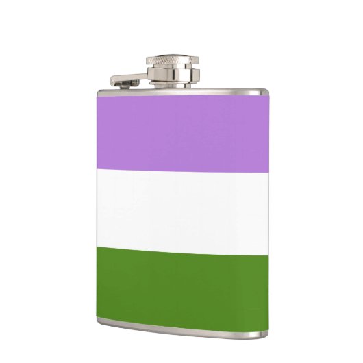 Genderqueer Pride flag Flask Heupfles (Links)