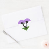 Genderqueer Pride Flag Hart Sticker (Envelop)