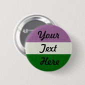 Genderqueer Pride Flag Kleur Achtergrond Ronde Button 5,7 Cm (Voorkant /achterkant)