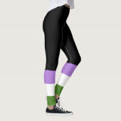 Genderqueer Pride Flag Leggings (Rechts)