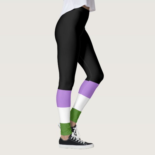 Genderqueer Pride Flag Leggings (Rechts)