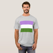 Genderqueer Pride Flag LGBTQ+ T-shirt (Voorkant volledig)