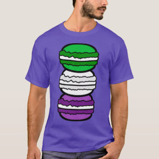 Genderqueer Pride Flag Macarons T-shirt