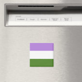 Genderqueer Pride Flag Magneet (Insitu (Vaatwasser))