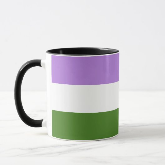 Genderqueer Pride Flag Mok (Links)