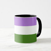 Genderqueer Pride Flag Mok (Voorkant rechts)