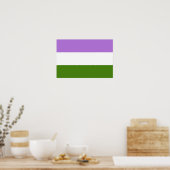 Genderqueer Pride flag Poster (Keuken)