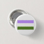 Genderqueer Pride Flag Ronde Button 3,2 Cm (Voorkant /achterkant)