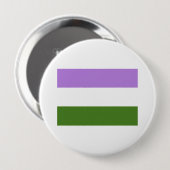 Genderqueer Pride Flag Ronde Button 4,0 Cm (Voorkant /achterkant)