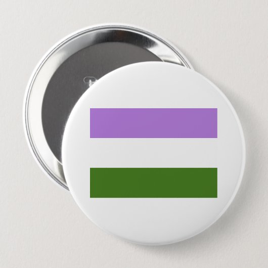 Genderqueer Pride Flag Ronde Button 4,0 Cm (Voorkant /achterkant)