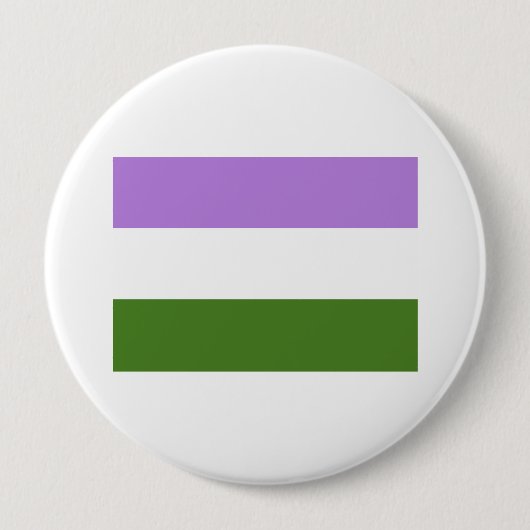 Genderqueer Pride Flag Ronde Button 4,0 Cm (Voorkant)