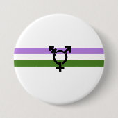 Genderqueer Pride Flag Ronde Button 7,6 Cm (Voorkant)