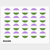 Genderqueer Pride Flag Stickers (Vel)