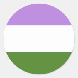 Genderqueer Pride Flag Stickers