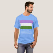 Genderqueer Pride Flag #t-shirt #LGBTQ+ T-shirt (Voorkant volledig)