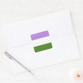 Genderqueer Pride Flag  Vierkante Sticker (Envelop)