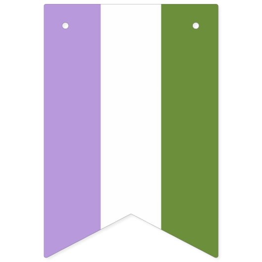 Genderqueer Pride Flag Vlaggetjes (Tweede vlag)
