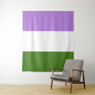 Genderqueer Pride Flag Wandkleed
