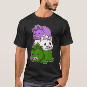 Genderqueer Pride Flag Wild Boars T-shirt (Voorkant)