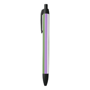 Genderqueer Pride Flag Zwarte Inkt Pen