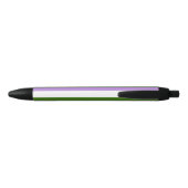 Genderqueer Pride Flag Zwarte Inkt Pen (Achterkant)