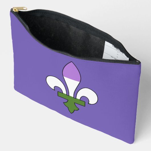 Genderqueer pride fleur-de-lis  etui (Open)