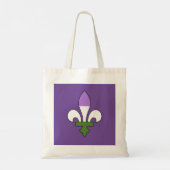Genderqueer pride fleur-de-lis tote bag (Achterkant)