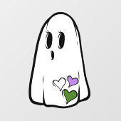 Genderqueer Pride Geest Raamsticker (Vel)