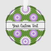 Genderqueer-pride groen bloempatroon ornament (voorkant)