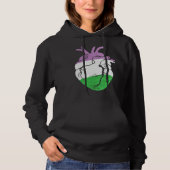 Genderqueer Pride Heart Flag Hoodie (Voorkant)