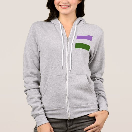 Genderqueer Pride Hoodie (Voorkant)