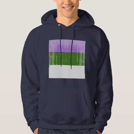 Genderqueer Pride Hoodie (Voorkant)