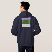 Genderqueer Pride Hoodie (Achterkant volledig)
