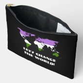 Genderqueer Pride Kaart van de Wereld Etui (Open)