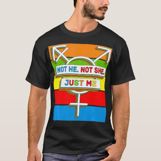 Genderqueer Pride LGBTQ Non-Binary T-shirt (Voorkant)