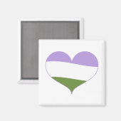 Genderqueer Pride Magneet (Voorkant / Achterkant)